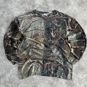 Vintage Y2k earthtone camouflage gorpcore realtree long sleeve shirt